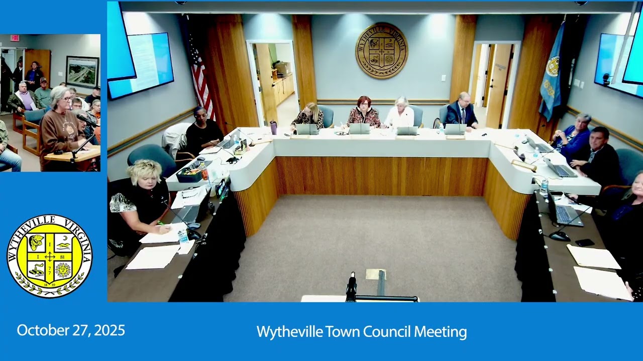 Wytheville Town Council - October 27, 2025