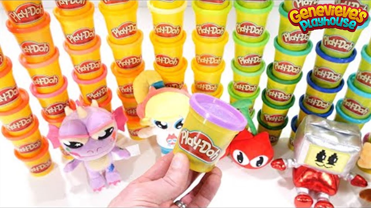 Обучающее видео с пластилином Play-Doh для детей дошкольного возраста — изучайте ключевые слова и...