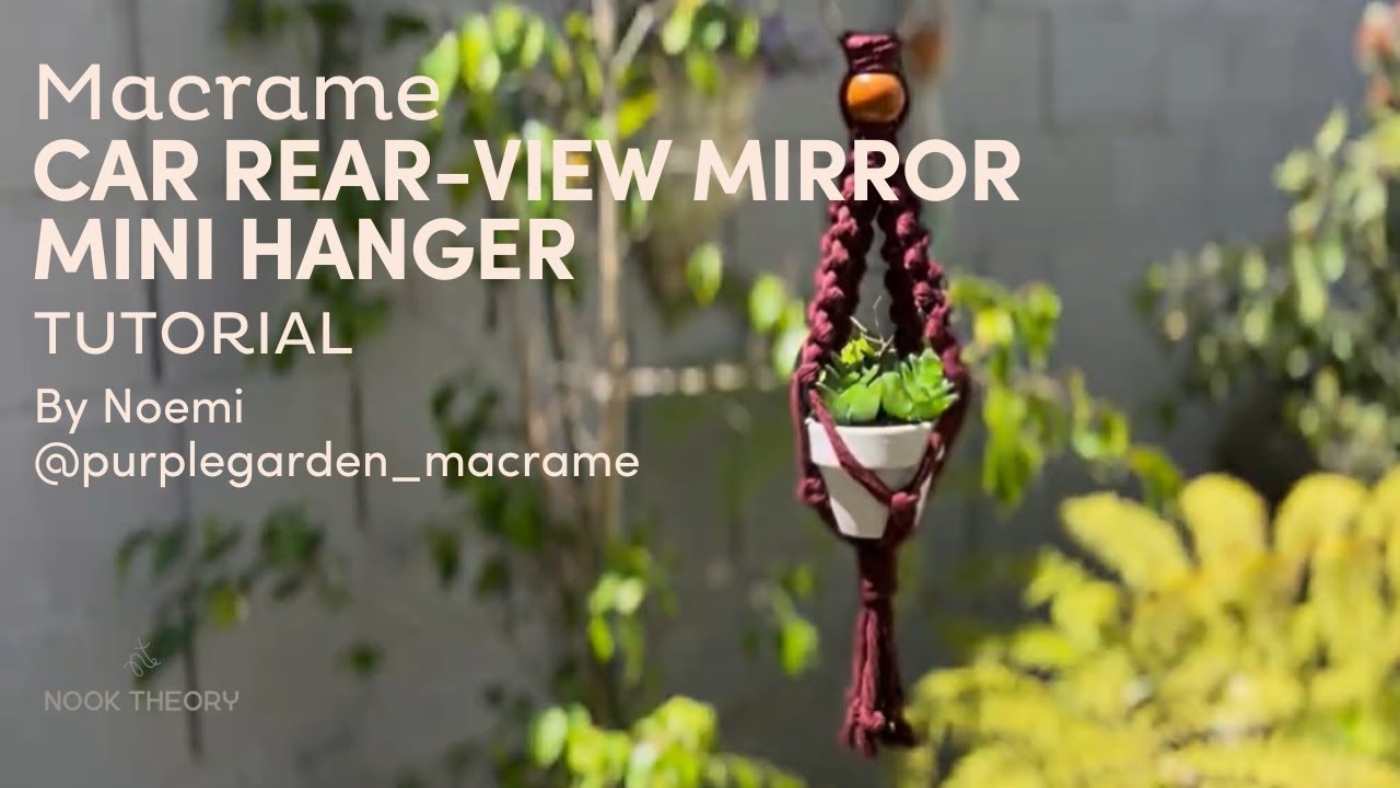 Macram&eacute; Mini Hanger Tutorial by Noemi | Using 3MM Single Strand Cords from Nook Theory