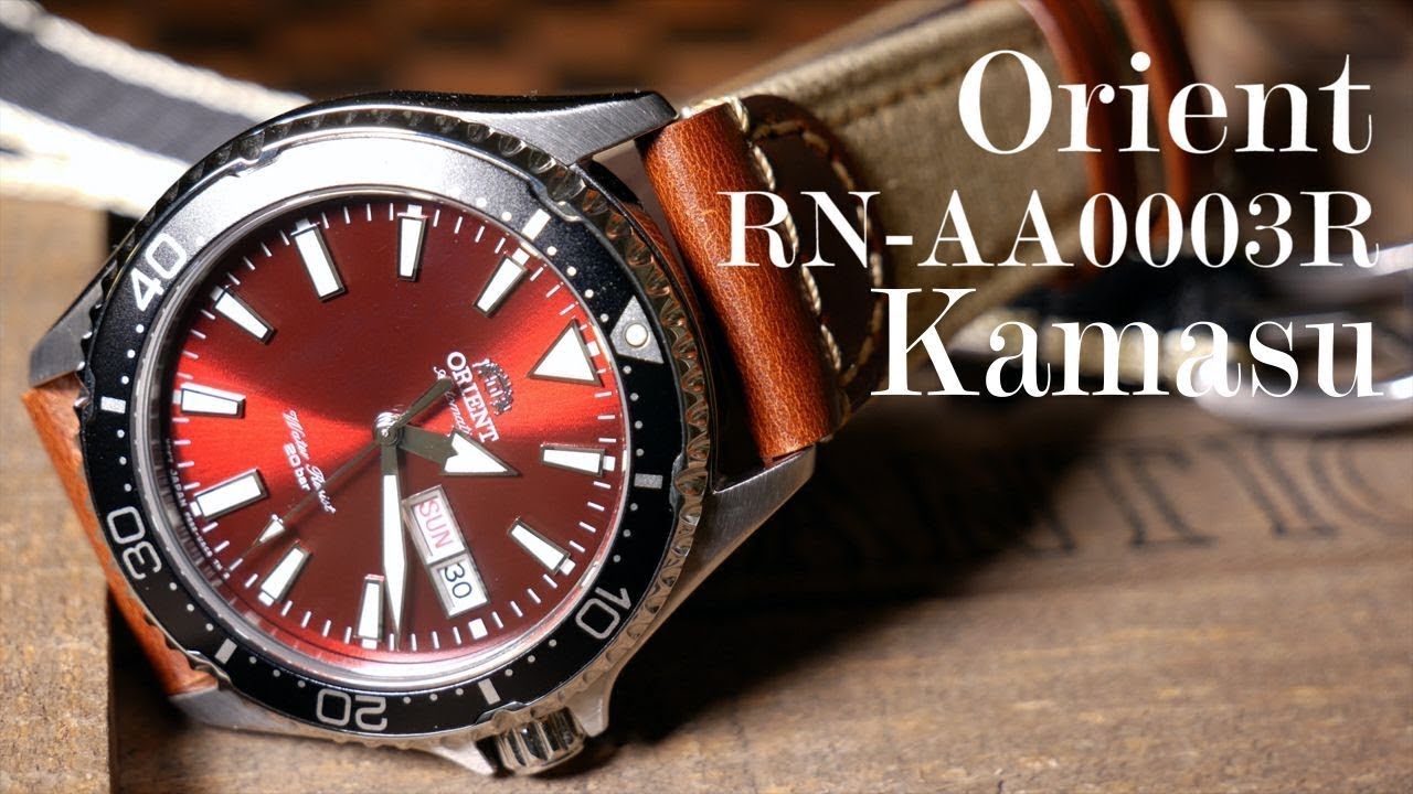Review Orient Kamasu RA-AA0003R Red dial and hands-on.