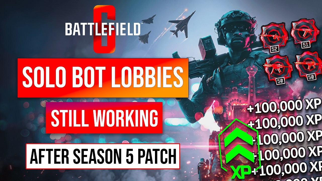 *ЛОББИ С БОТАМИ ДЛЯ ОДИНОЧЕК* ФАРМ ОПЫТА ОРУЖИЯ В BATTLEFIELD 6 ✅ | КОДЫ ВСЁ ЕЩЁ РАБОТАЮТ В 5 СЕЗ...