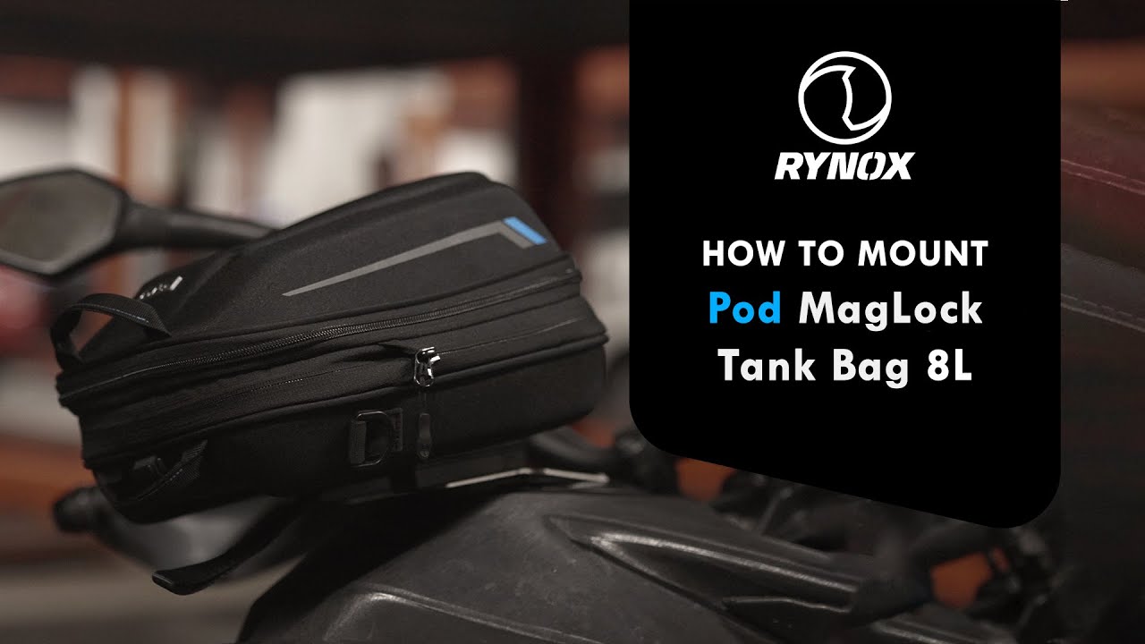 Rynox Pod Maglock Tank Bag 8L: How to Mount