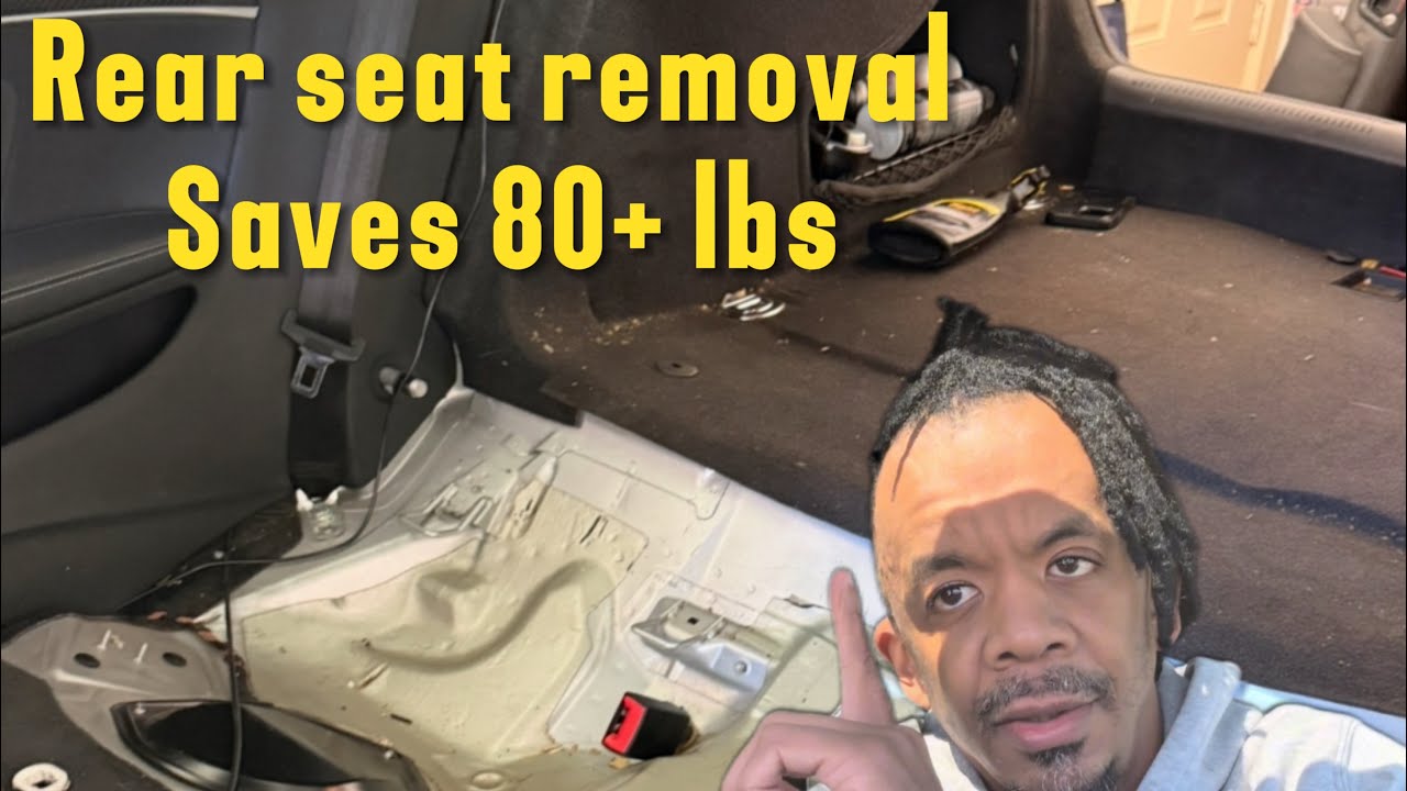 Removing the rear seats in the #audi #RS5 saves over 80 lbs! Here is how!