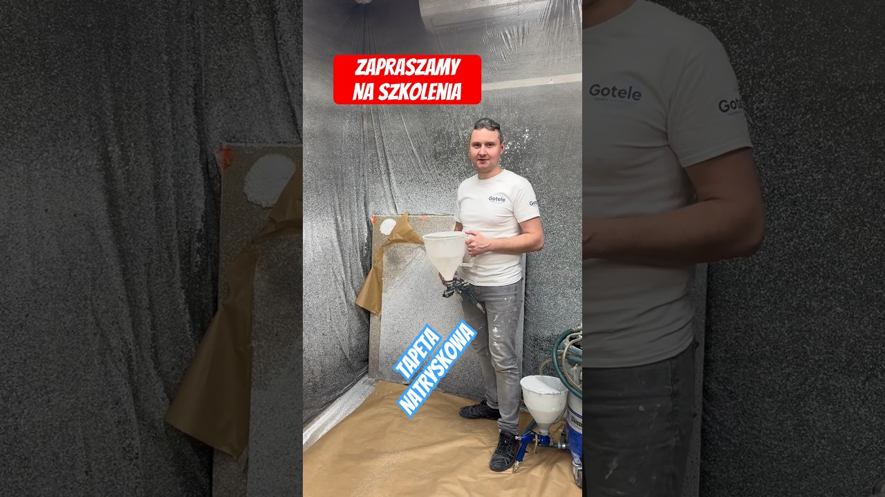 Zapraszamy na szkolenia z Tapeta Natryskowa @GoteleTapetaNatryskowa Jak nakładać tapetę natryskową