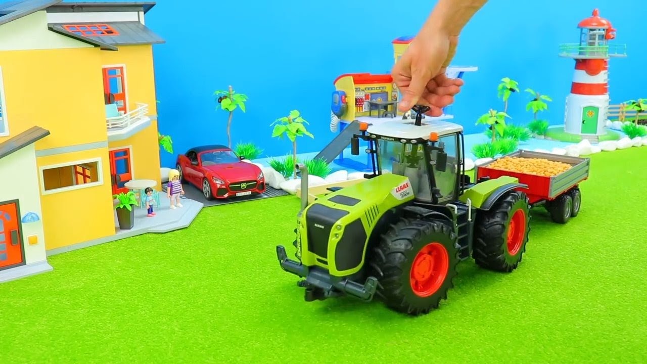 Traktor Farmer Land und Bau Maschinen, Bagger, Forstgeräte, BauernFeldMaschine, Kinderspielzeug