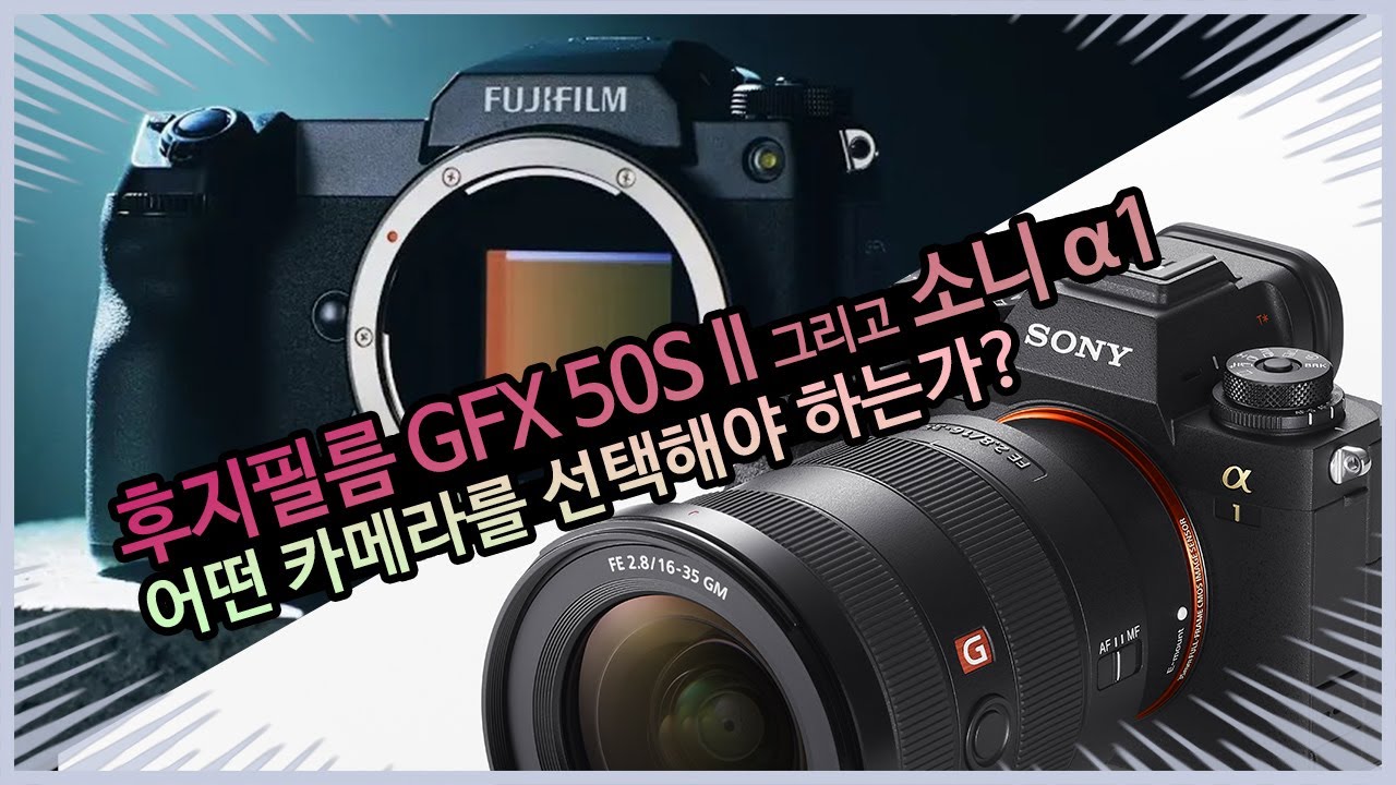 후지필름 GFX 50SII와 소니 a1 당신의 선택은?
