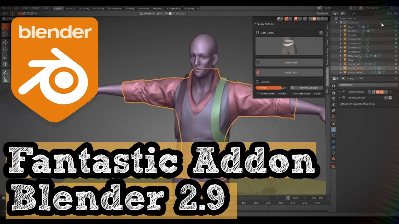 Blender Addon for Cloth | Simply Cloth