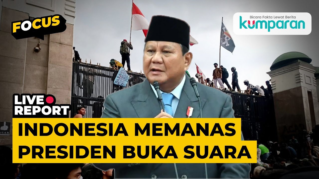 🔴BREAKING NEWS: Presiden Prabowo Gelar Konfrensi Pers Update Terkait Demo