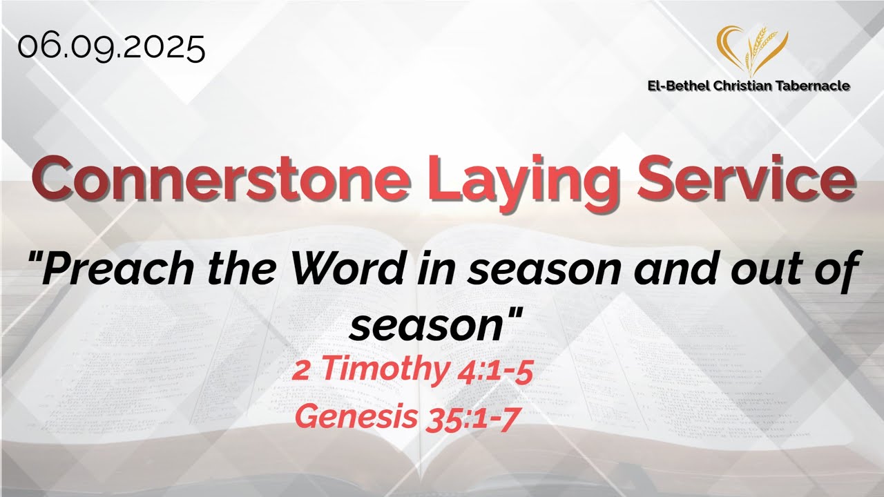 Connerstone Laying Service