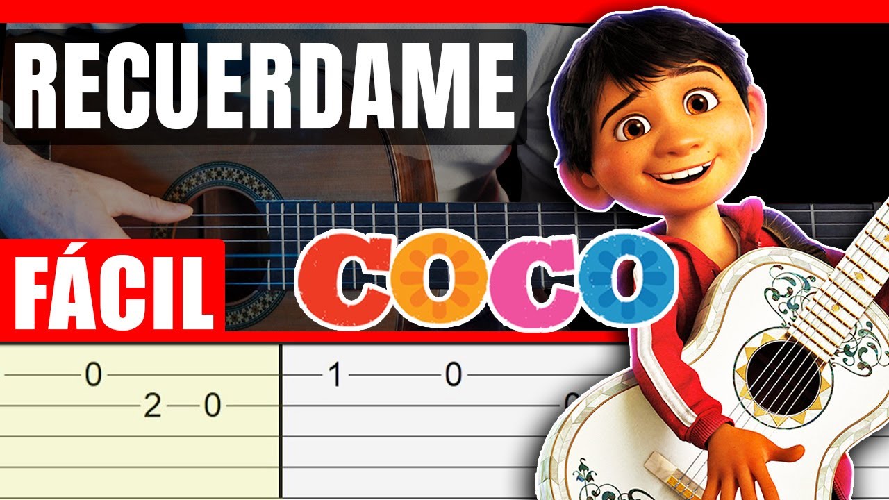 Cómo Tocar RECUÉRDAME - Coco | TUTORIAL DE GUITARRA | *FÁCIL*