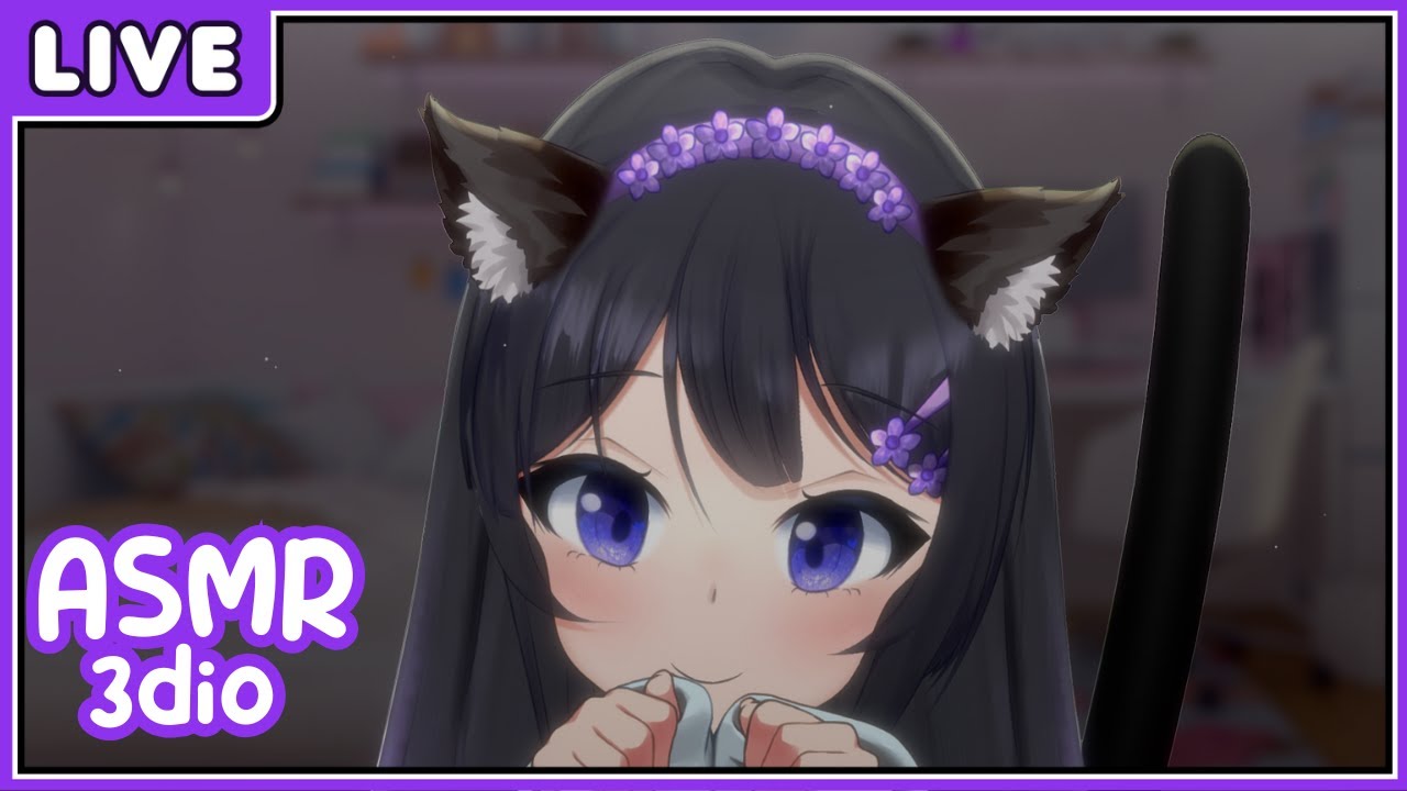 🔴【3DIO ASMR】 Cozy Catgirl Cuddles You to Sleep 🐾 Purring & Soft Whispers