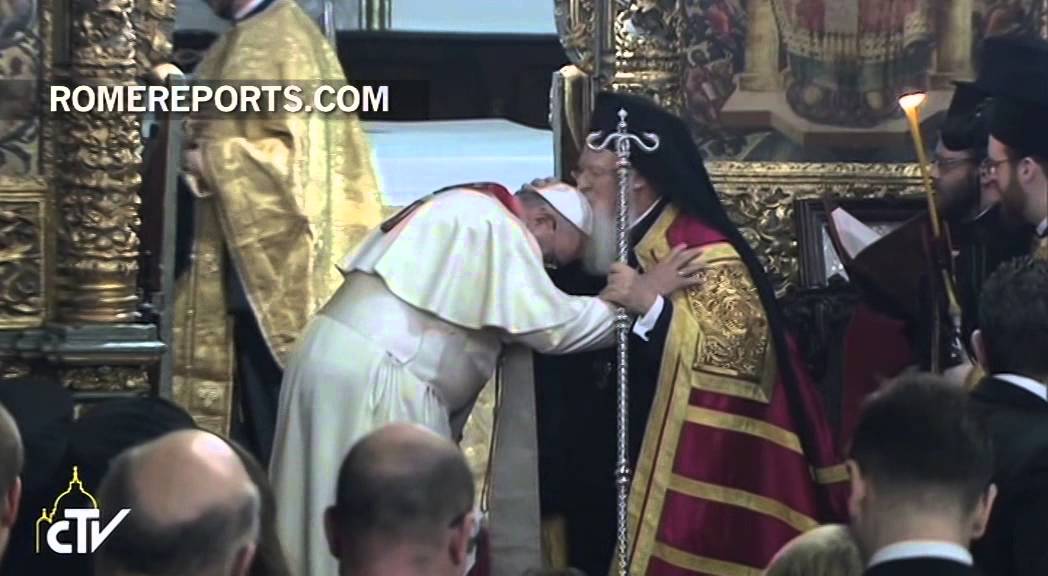 Pope Francis asks Patriarch Bartholomew I to bless him and &ldquo;the Church of Rome&rdquo;
