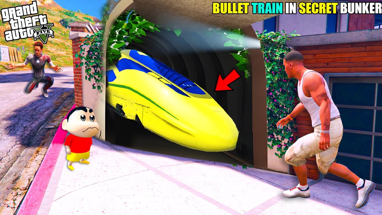 Franklin Find Bullet Train In The Most Ultimate Secret Tunnel Near Franklin's House.. In GTA 5