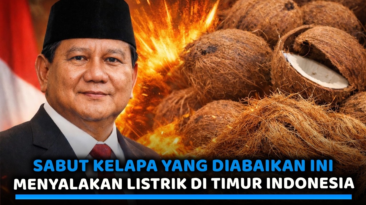 Tak Disangka, Sabut Kelapa Ini Mampu Menyalakan Listrik