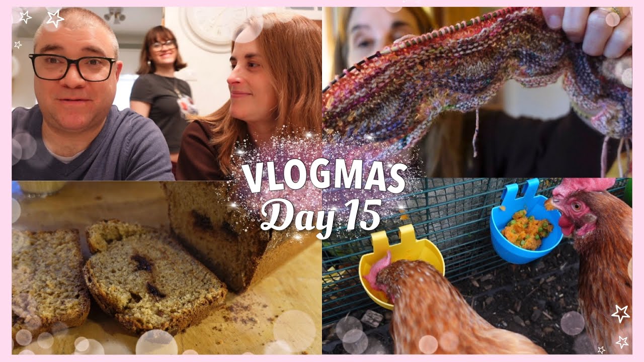 ⭐ Baking, knitting & family home for Christmas | Vlogmas 15