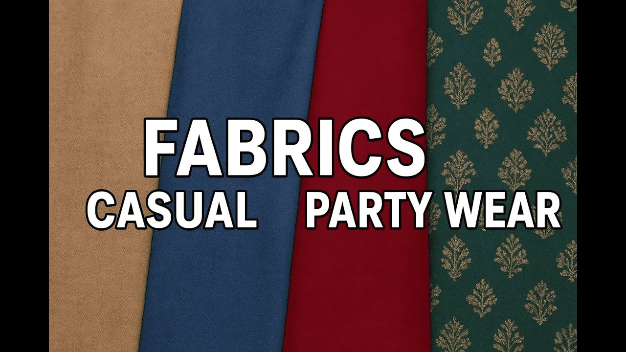 ✨ Fabrics Collection | Casual & Party Wear Unstitched Suits ✨