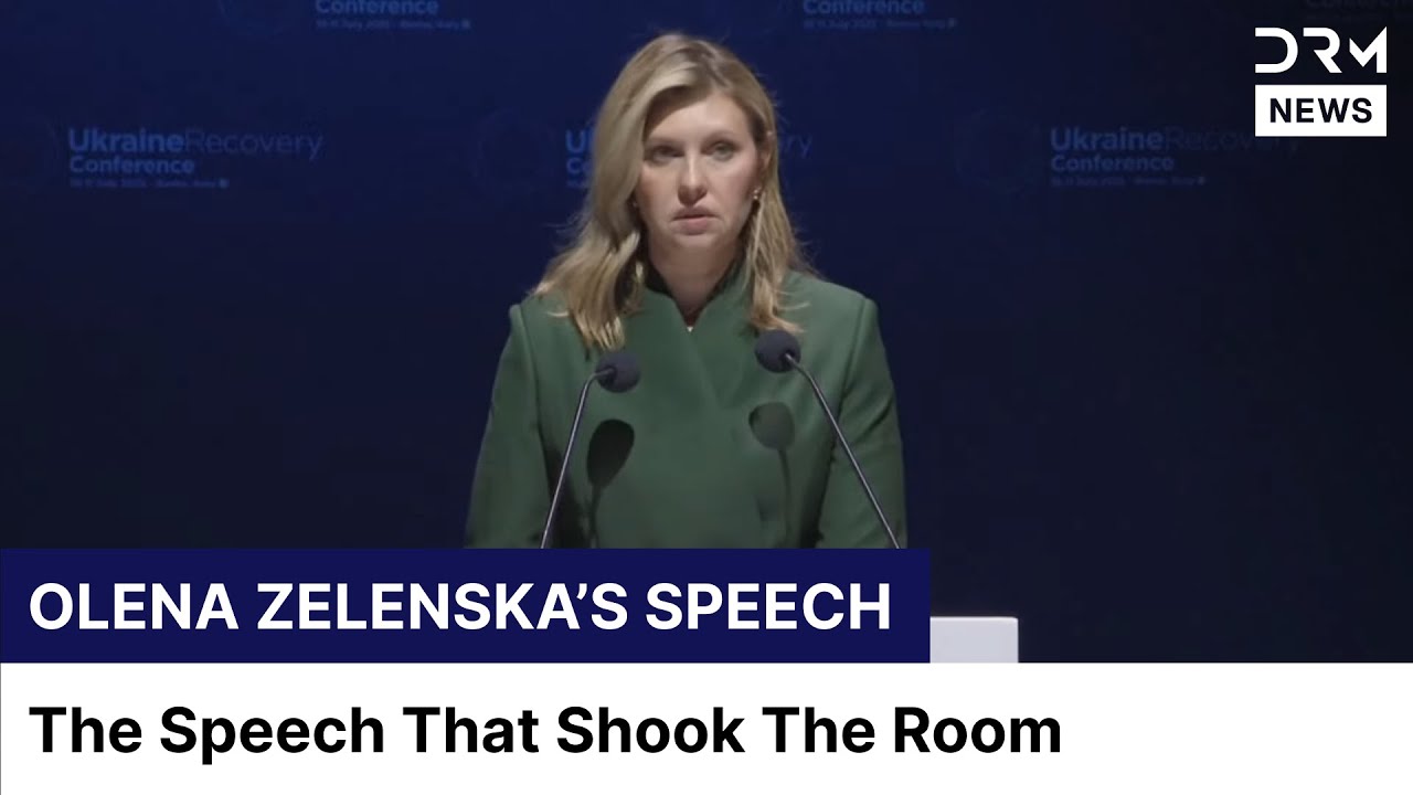 Жена Зеленского произвела фурор своей эмоциональной речью на конференции по Украине в Италии | AC1G