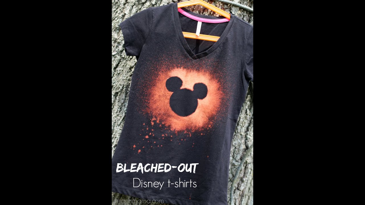 how to make a bleached out disney t-shirt | crafts | teachmama.com