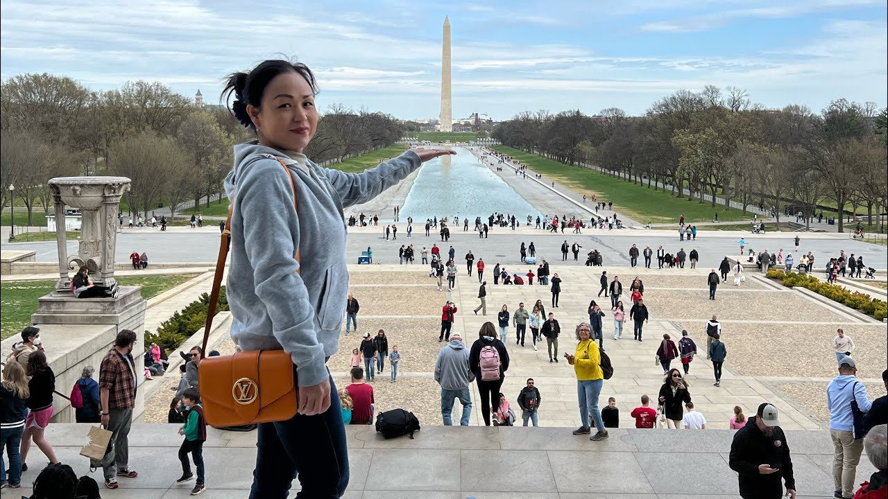 Washington DC ( P 2 ): Đài tưởng niệm Washington- Tháp bút chì-Cherry Blossom- Hoa Tulip’s