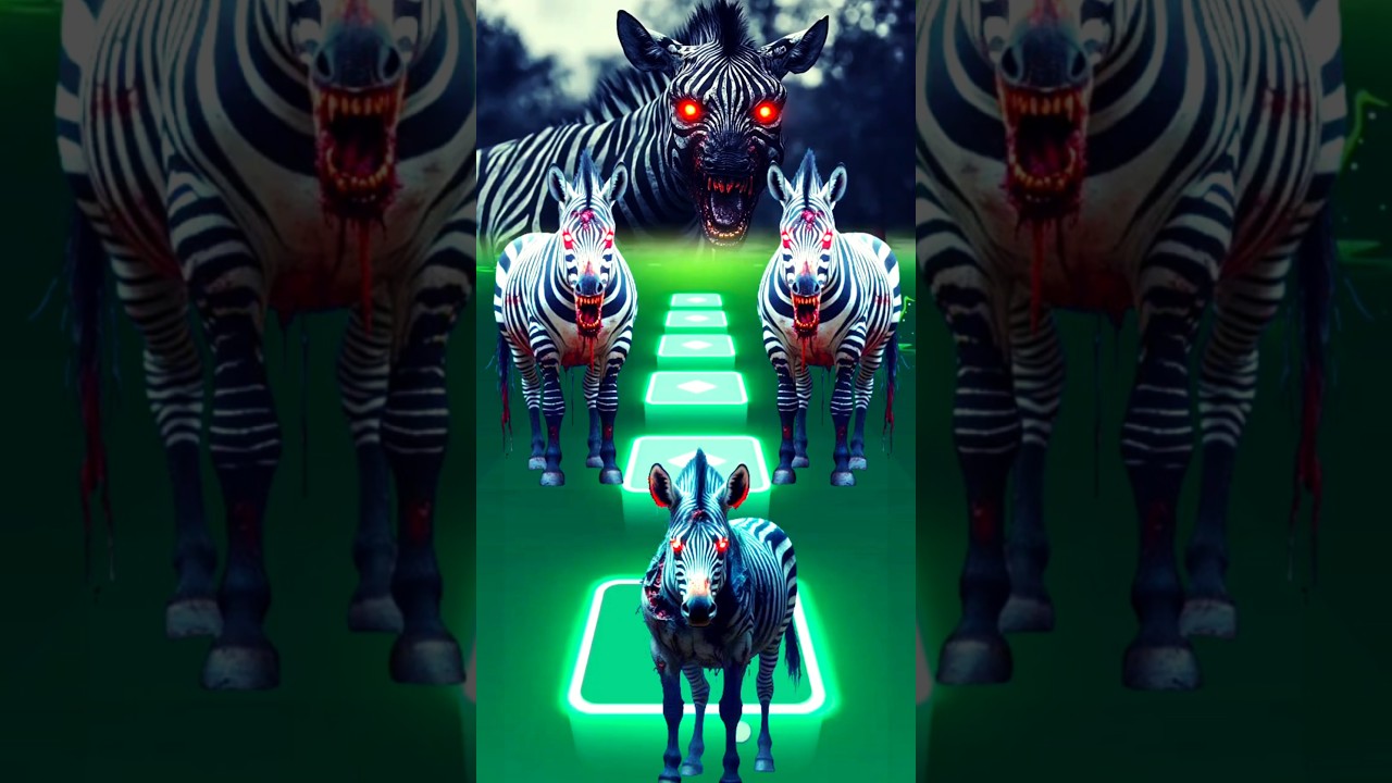 Zombie Zebra🦓| Tiles Hop Animals Dance #tileshop #tileshopedmrush #tileshopgameplay #tileshopgame