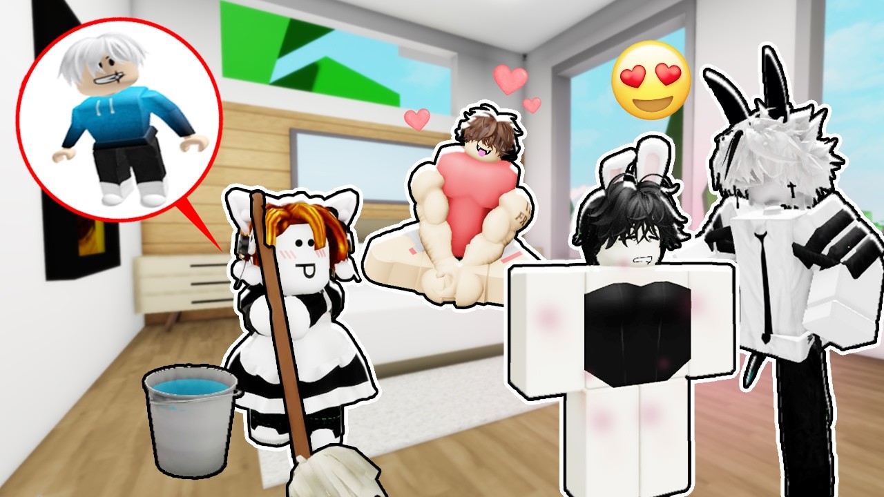 ปลอมตัวแอบดูคู่รักหนุ่ม Y จนเกิดเรื่อง😍🤩💞💦Roblox Brookhaven 🏡RP