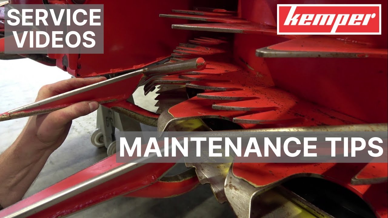 Kemper header maintenance tips 300plus, 400plus