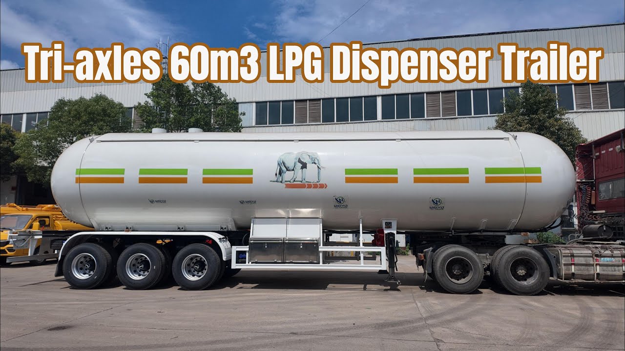 Ivory Coast | 30mt 60m3 LPG Tanker Trailer for Propane Gas Transportation and Distribution