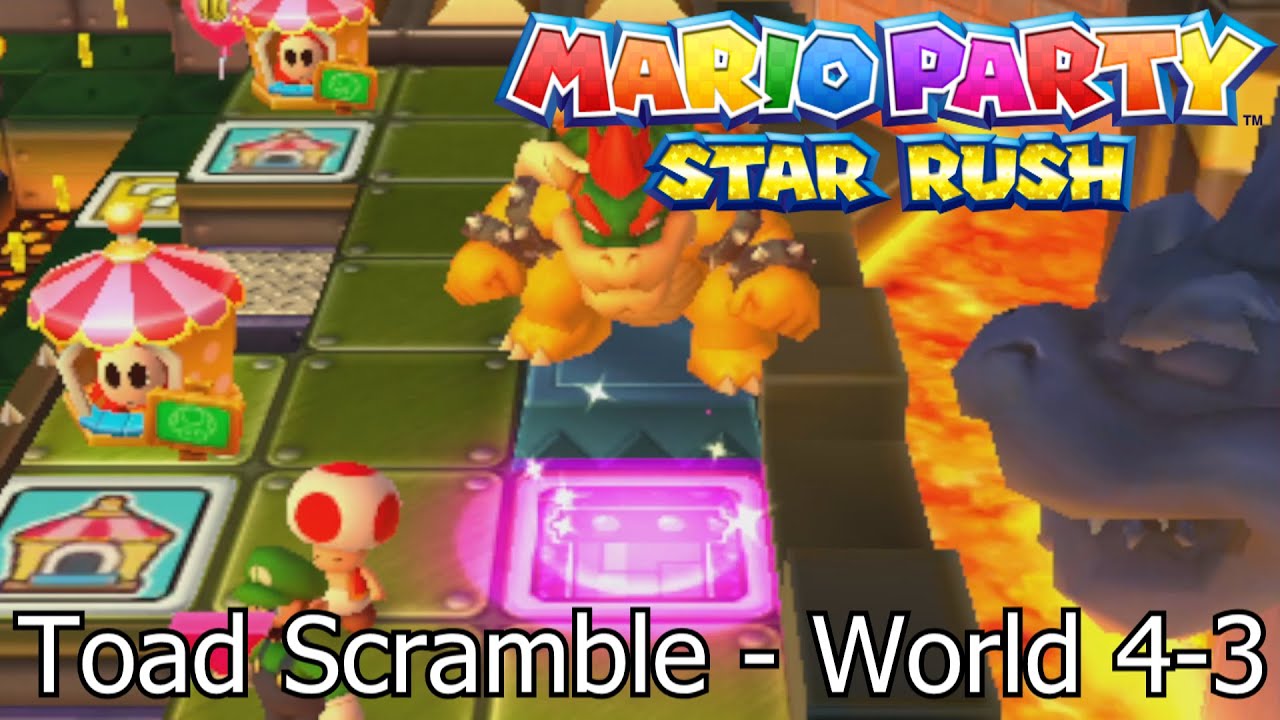 Mario Party Star Rush | Toad Scramble - World 4-3