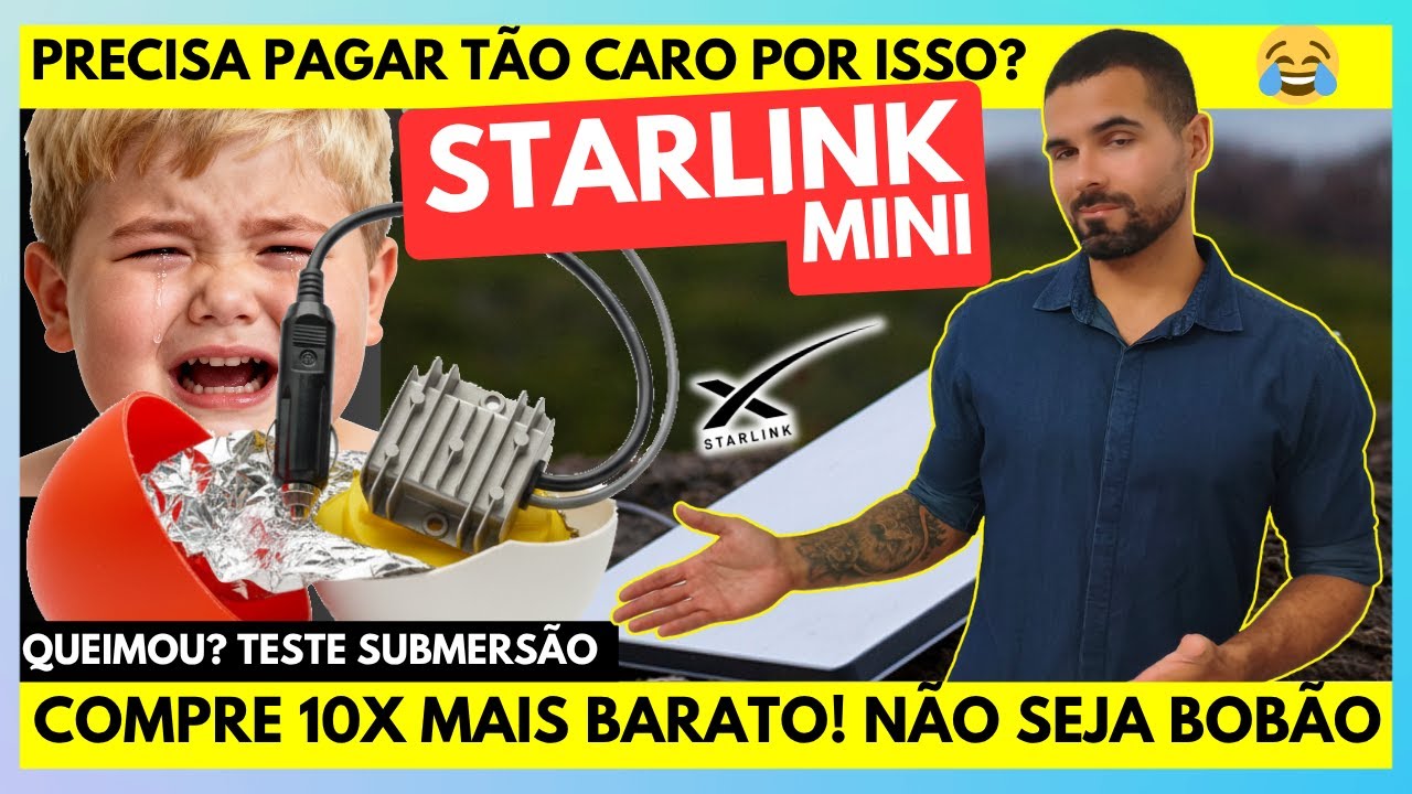🚀STARLINK MINI: N&Atilde;O RASGUE DINHEIRO! 💵 COMO COMPRAR OS MELHORES ACESS&Oacute;RIOS GASTANDO POUCO! ECONOMIZE
