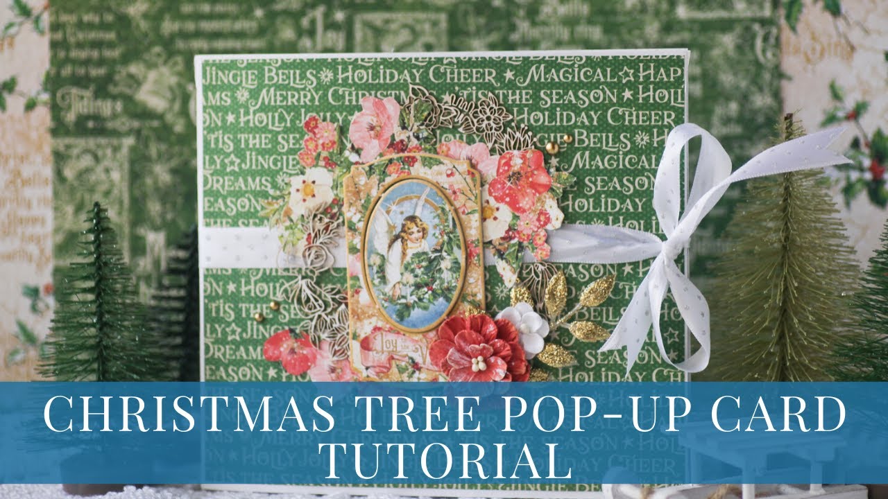 Christmas Tree Pop-Up Card Tutorial by Vera Shelemekh