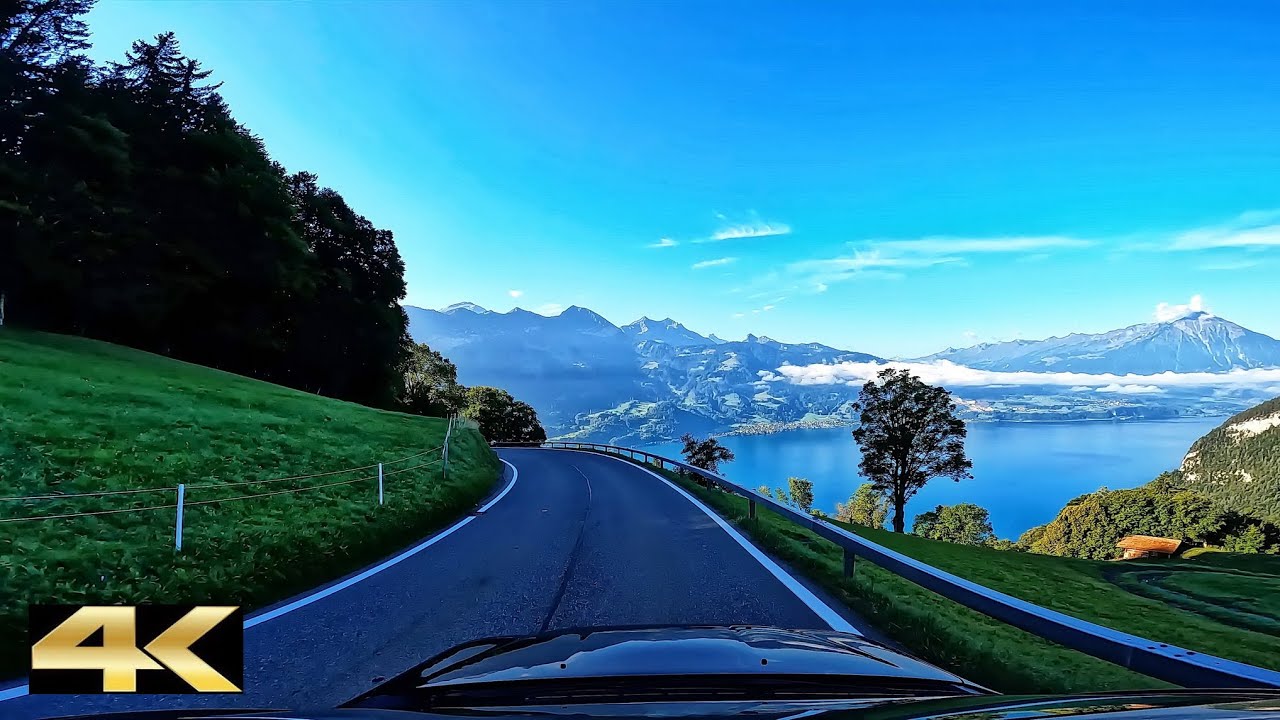 Autofahrt von Beatenberg nach Wilderswil | Kt. Bern, Schweiz