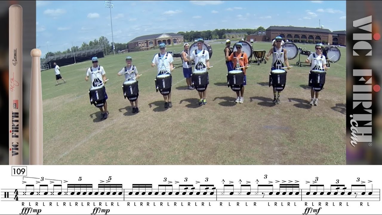 2014 Carolina Crown Snares - LEARN THE MUSIC!