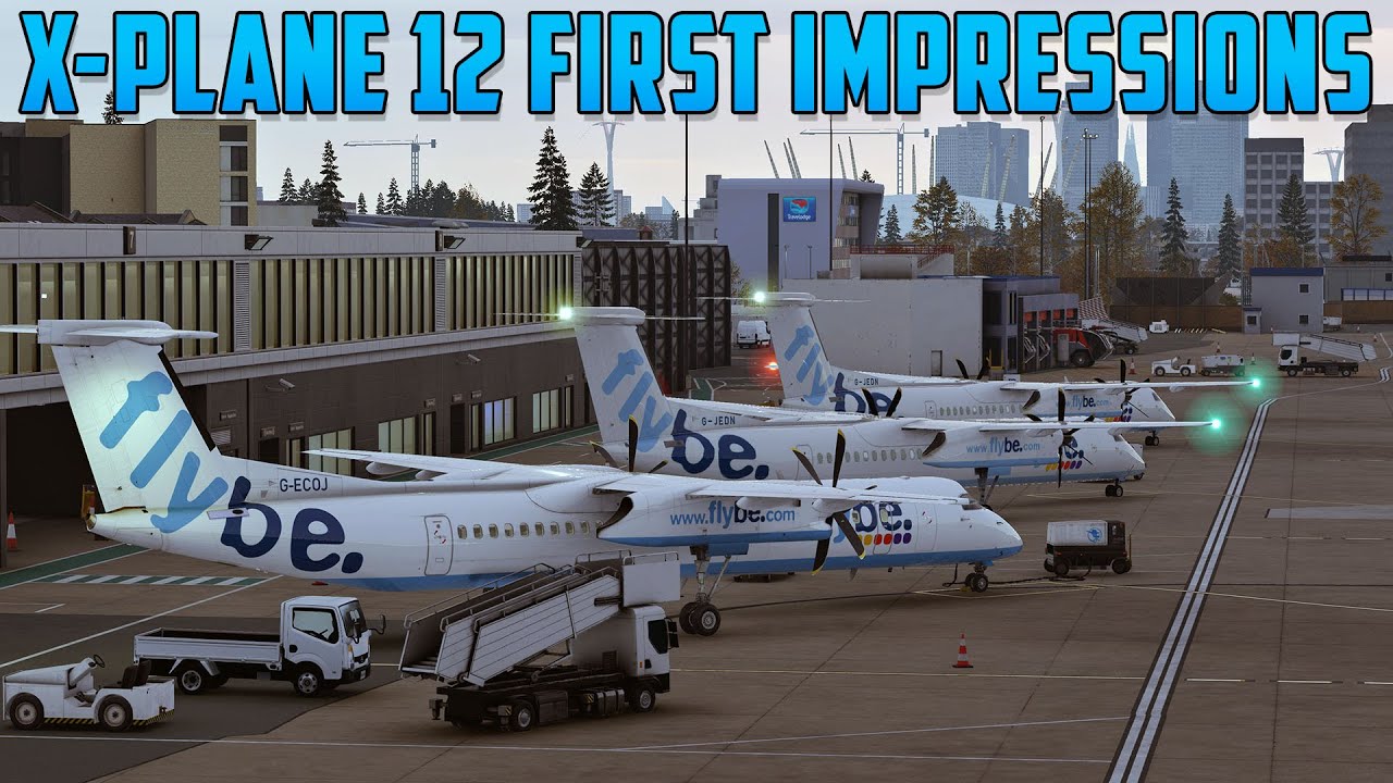 [XP12] ✈️ FlyBe Dash 8 Q400! ✈️ First Look at X-Plane 12! ✈️ EGFF ➜ EGLC ✈️