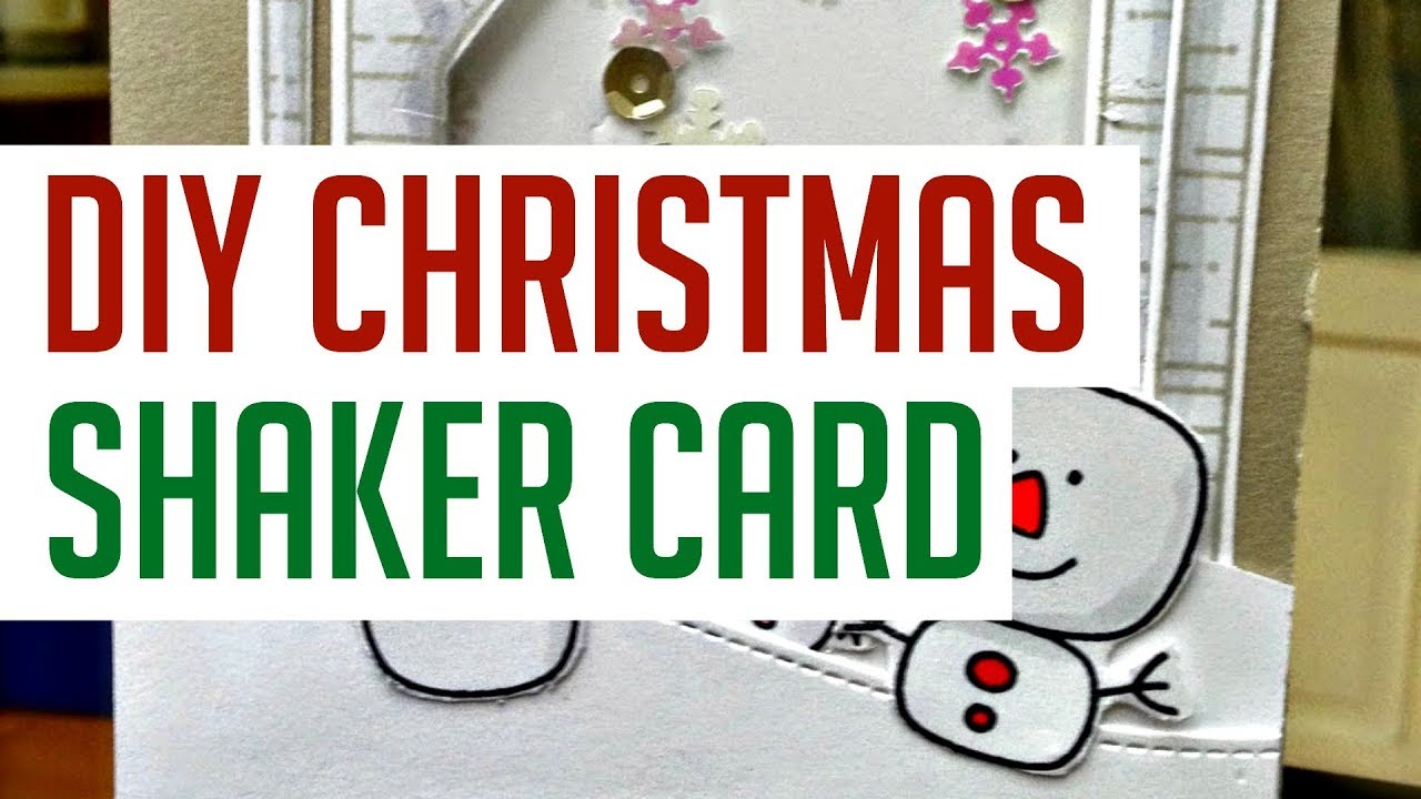 Christmas Shaker Card and Embossing with dies (14)