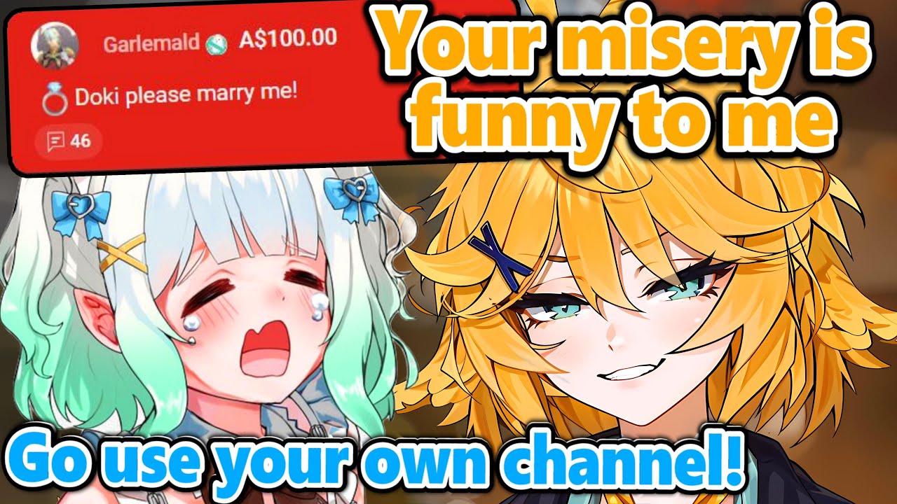 Doki receives multiple Marriage Proposals during Off Collab on Mint's Channel