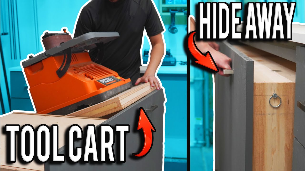 A Clever way to REGAIN space in your shop ( Dual Flip Top Cart )