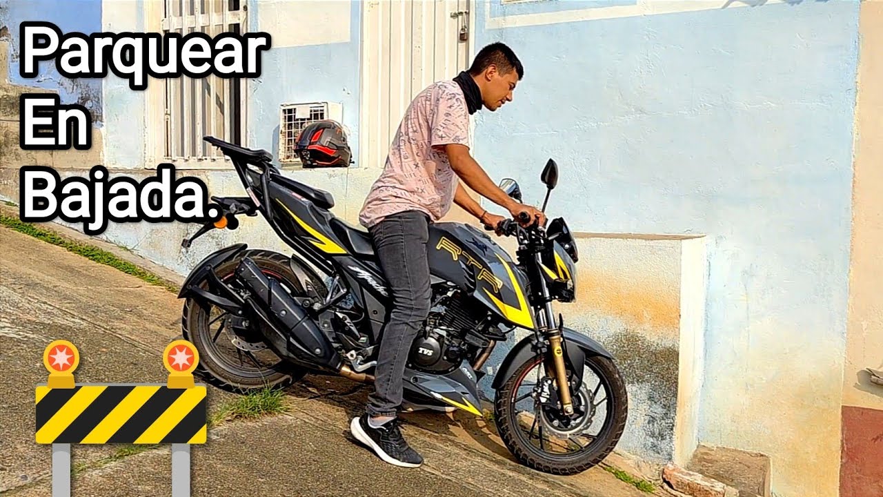 Como Estacionar Moto En Bajadas 🚨🚨