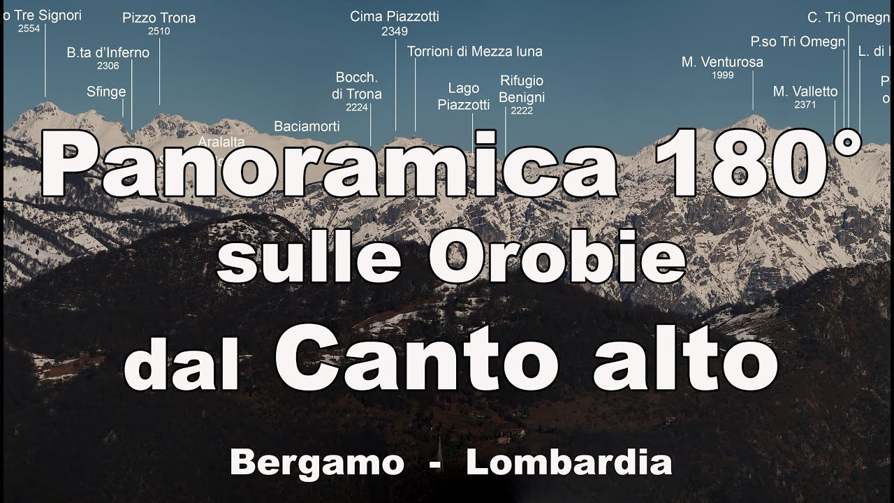 Panoramica sulle Orobie dal Canto alto