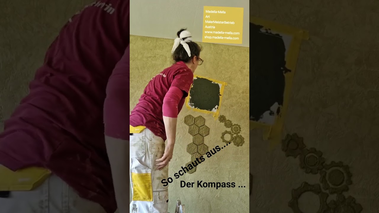 Volimea Wandgestalltung Applikation, Pr&auml;gung, Schablonen,...was macht die da?