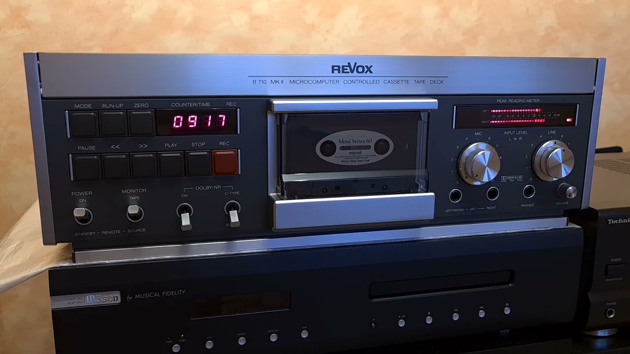 Revox B710 Mkll kazettás magnó deck Teszt 1.