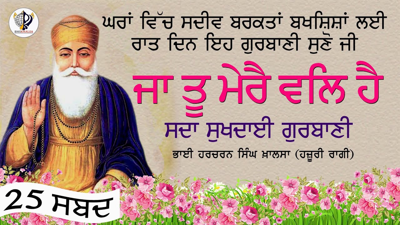 ਜਾ ਤੂ ਮੇਰੈ ਵਲਿ ਹੈ || ਸਬਦ ਜਾਪ || BHAI HARCHARAN SINGH KHALSA (HAZOORI RAGI SRI DARBAR SAHIB)