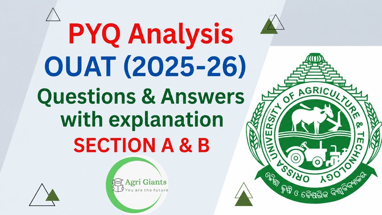 OUAT-2025-26 | Odisha Msc Agri exam 2025 | Detailed Analysis