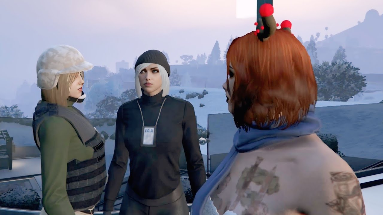 Funny moment with my friends with the snow