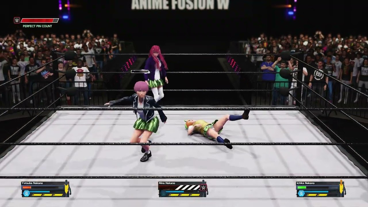 Yotsuba Nakano VS Ichika Nakano | WWE 2K24 | ANIME | The Quintessential Quintuplets | Sister Fight