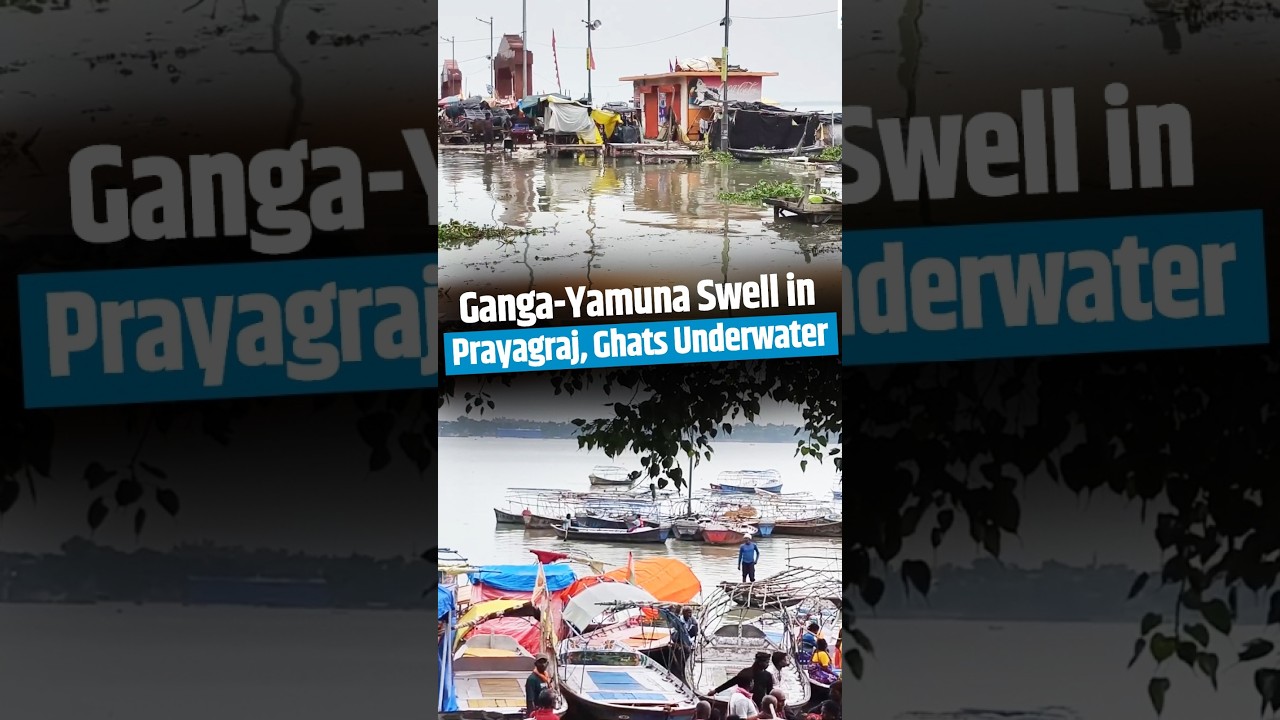 Rising Ganga-Yamuna Water Levels Submerge Ghats in Prayagraj