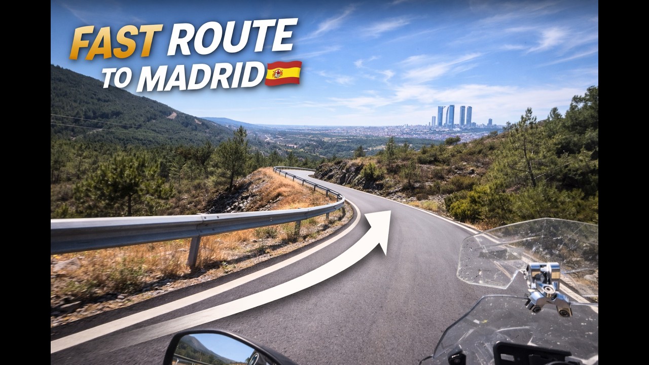 Scenic Ride Towards Madrid 🇪🇸 | Spanish Mountain Roads BMW R1250GS