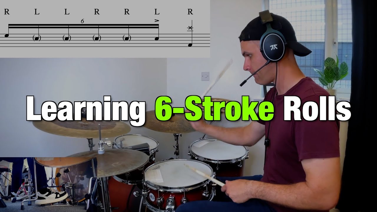 A Great Fill for Learning 6-Stroke Rolls - DRUM LESSON