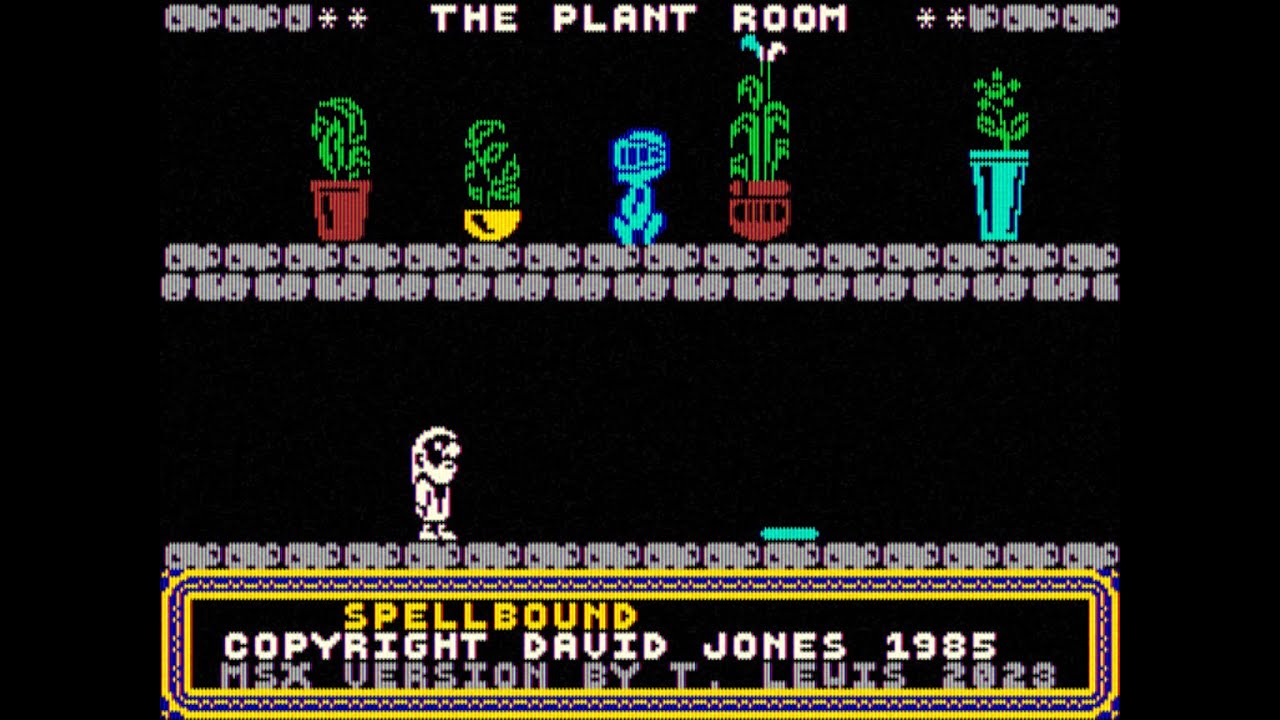 Spellbound MSX walk-through @ 1985 DAVID JONES