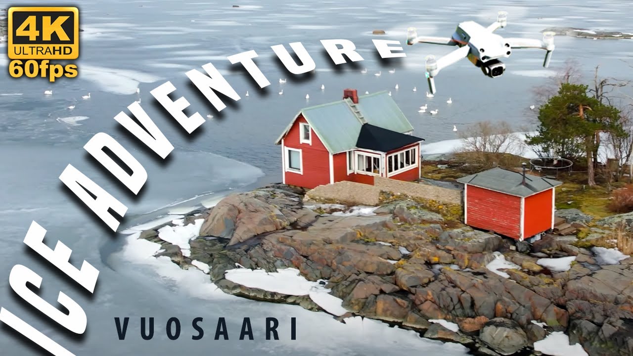 Exploring Vuosaari Kallahdenniemi 🥶 Spring ice adventure in Helsinki 🚁 Drone 4k aerial