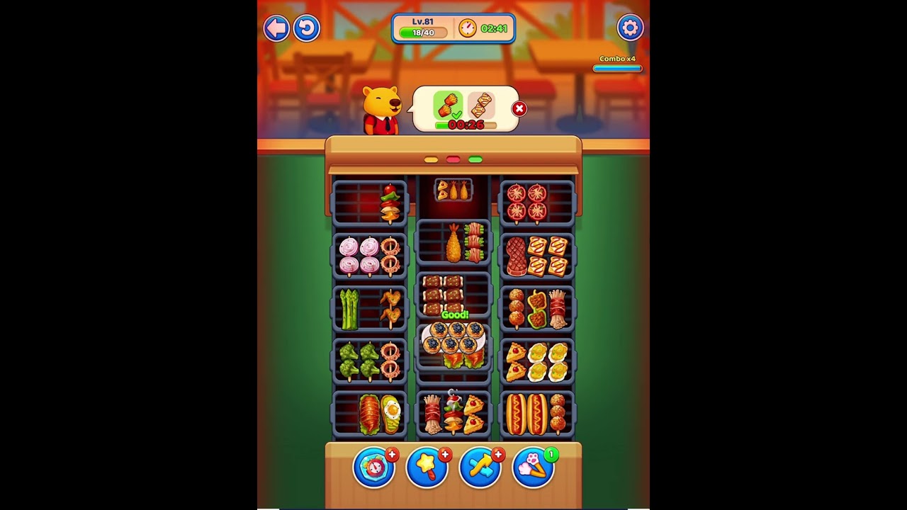 Street Food Puzzle (IEC games) - Level 81 #games #cooking #grill #restaurant